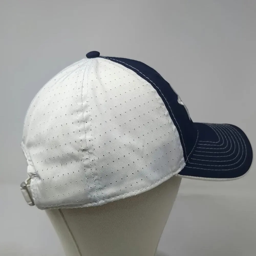 The Game Stars National Baseball Cap Blue White One Size Slideback Perforated